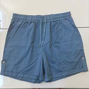 Womens Loose Casual Shorts with Pockets, Size L